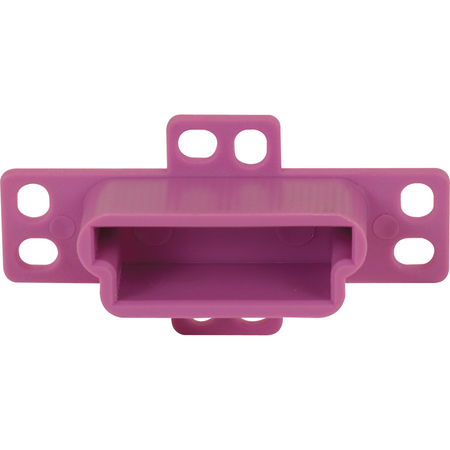 Prime-Line Drawer Track Backplate, 1-1/4 in. Opening, Plastic, Purple 2 Pack R 7133